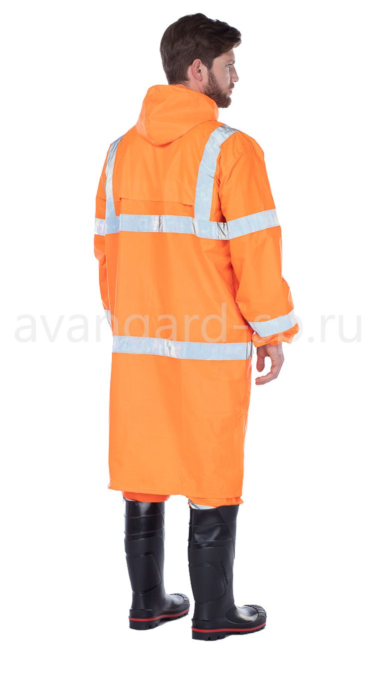 Плащ влагозащитный с СОП "Triton extra" оранжевого цвета  цена